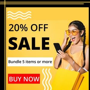 20% OFF BUNDLES OF 5 ITEMS OR MORE!